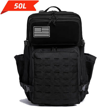 25L/50L Tactical Backpack Bag Hunting MOLLE Backpack GYM For Men EDC Outdoor Hiking Rucksack Witch 2 Bottle Holders - Smarsty