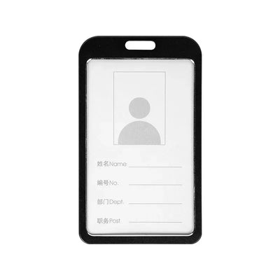 Employee Aluminium Alloy Plastic Credit Card  ID Card Cover Case Work Identity Badge Card Cover Bag Women Men Work Card Holders - Smarsty