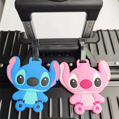 Disney Anime Cute Stitch Luggage Tag Suitcase ID Addres Holder Baggage Boarding Tags Portable Label - Smarsty