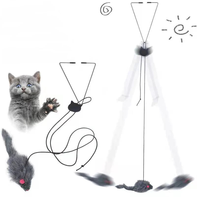Hanging Cat Toy Stick for Jumping Fun - Smarsty