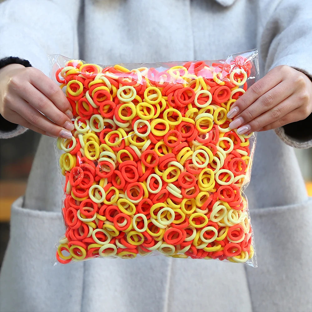 Colorful Nylon Elastic Hair Ties For Kids Gentle Hold - Smarsty