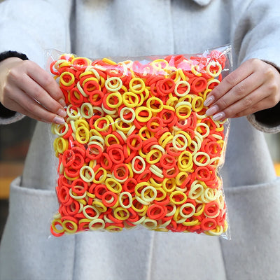 Colorful Nylon Elastic Hair Ties For Kids Gentle Hold - Smarsty