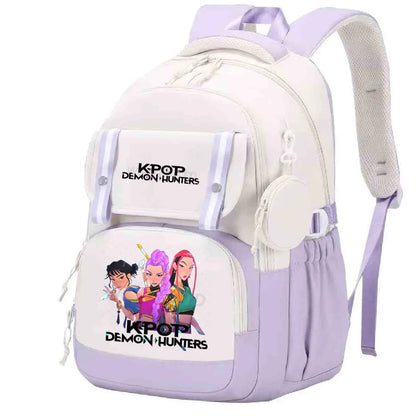 Demon Hunters Anime Backpack Large Capacity School Bag - Smarsty