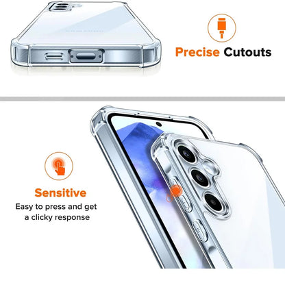 Glass Case With Silicone Cover For A55 Shockproof Design - Smarsty