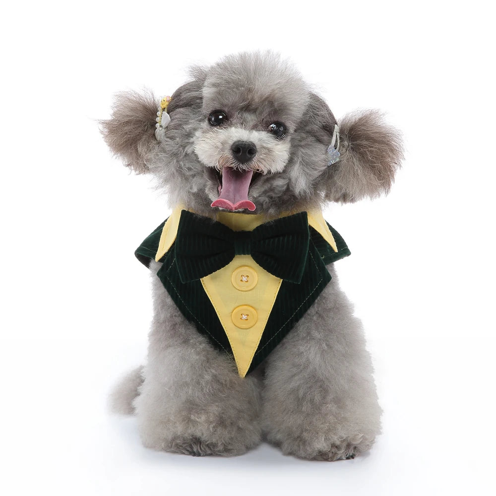 Formal Tuxedo Dog Costume for Weddings and Events - Smarsty