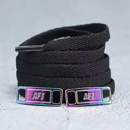 4Pcs AF1 Shoelaces Black White Flat laces and Shoe Decoration Suit Sneaker Shoelace Air Force one Shoes Accessories - Smarsty
