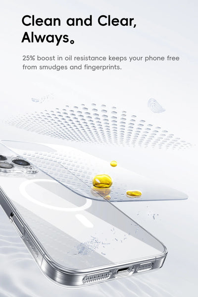Smarsty Clear Magnetic MagSafe Slim Case for iPhone 16 Pro Max -