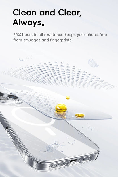 MagSafe Clear Case For iPhone 11-16 Slim Transparent - Smarsty