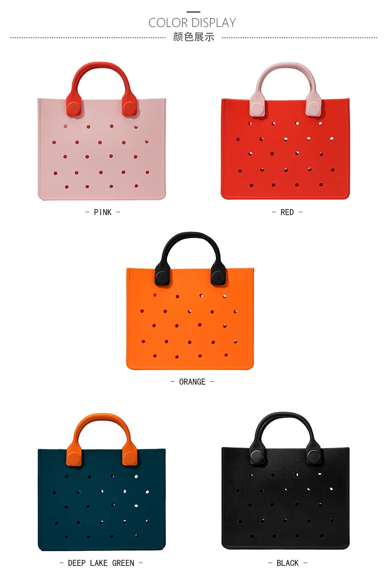 EVA Shoulder Tote Bag Waterproof For Women Beach Storage - Smarsty