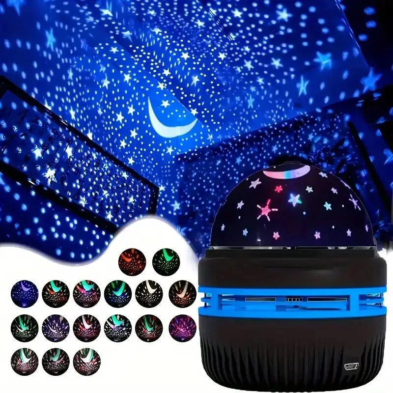 Colorful LED Starry Sky Projector Night Light - Smarsty
