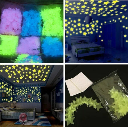 Glow in The Dark Stars Wall Stickers for Kids - Smarsty