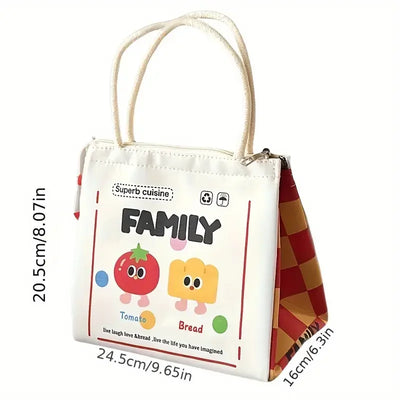 Cute Kitten Insulated Lunch Box Bag With Large Capacity - Smarsty