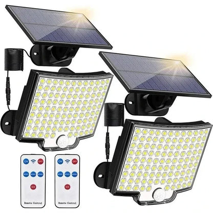 Solar Powered LED Wall Lights with Human Body Sensor - Smarsty