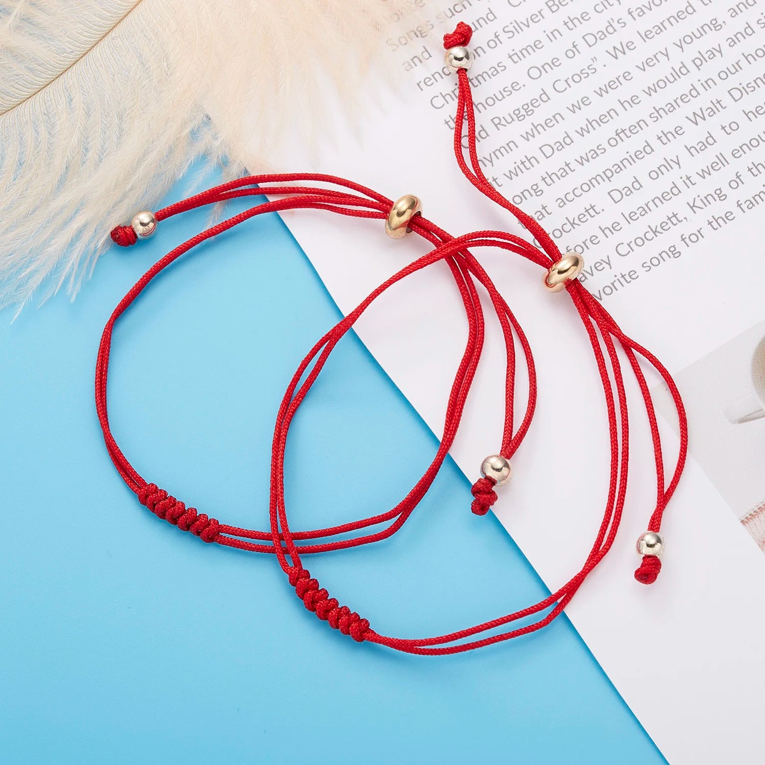 Handmade Lucky Red String Bracelet for Protection and Success - Smarsty