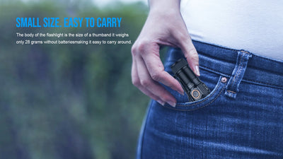 Trustfire MT10 Rechargeable LED EDC Flashlight 1000 Lumens Type USB C Charging Torch Mini 16340 Light MVB Optics with Magnet Lan