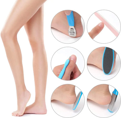 8 Piece Foot Exfoliating Rasp Set for Smooth Heels - Smarsty