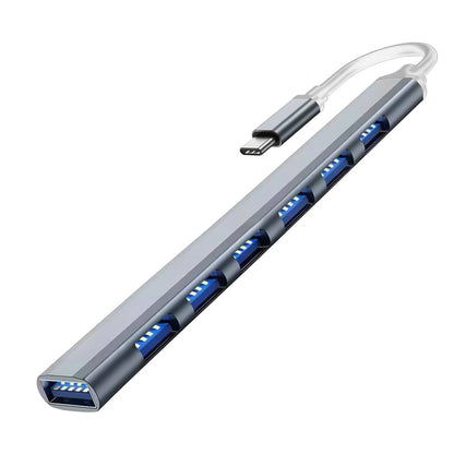 7 Port USB C Hub With 5Gbps High Speed PerformancePlus