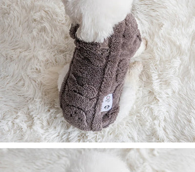 Soft Fleece Dog Sweater for Winter Warmth - Smarsty