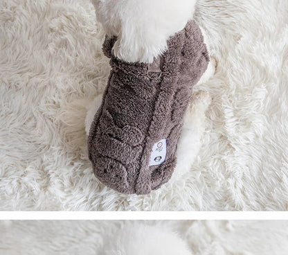 Soft Fleece Dog Sweater for Winter Warmth - Smarsty
