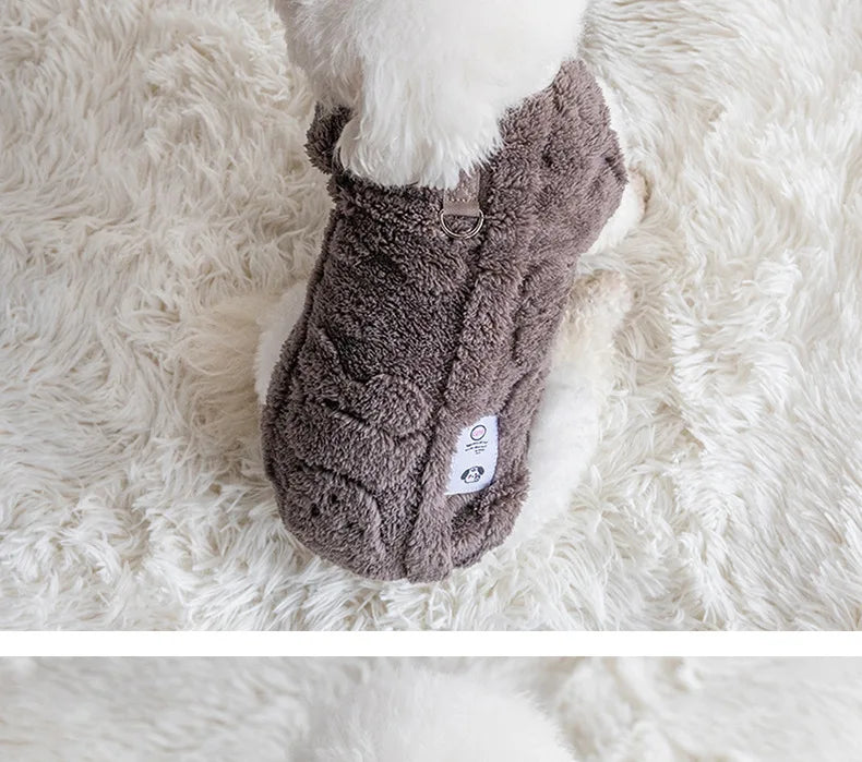 Soft Fleece Dog Sweater for Winter Warmth - Smarsty