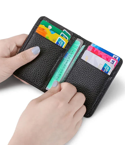 Men's Wallet Short Wallet Card Holder Fashion Thin Multi Card Business Soft Leather Wallet for Men Bolsa Feminina Coin Purse - Smarsty