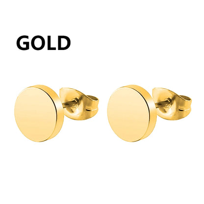 Punk Stainless Steel Stud Earrings Set for Men and Women - Smarsty