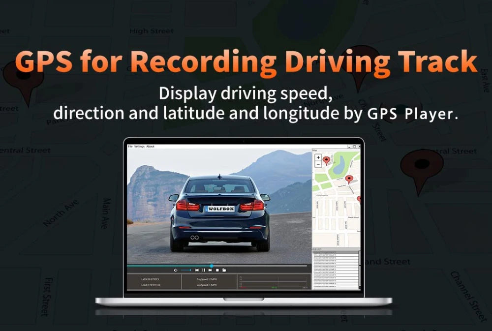 4K Dash Cam with GPS WiFi CarPlay Android Auto Mirror - Smarsty