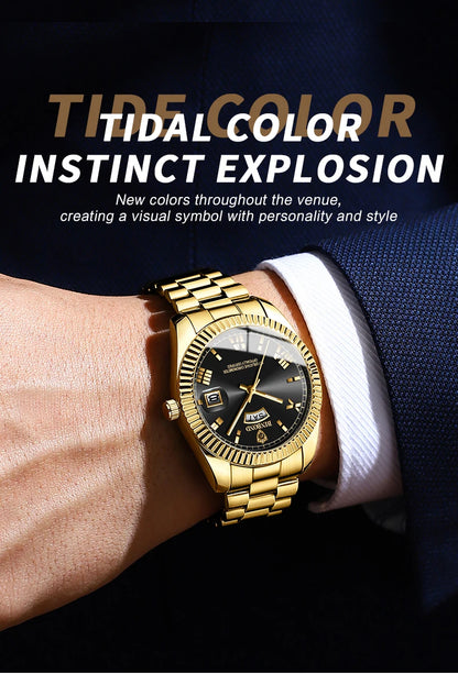 BINBOND Men's Waterproof Quartz Watch with Luminous Features - Smarsty
