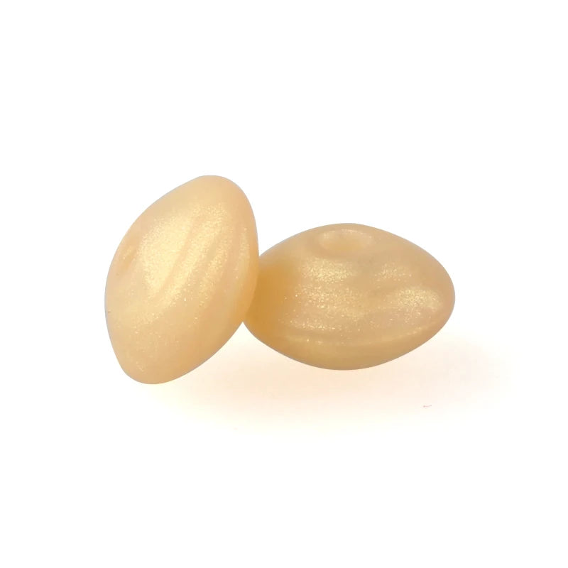 Silicone Beads 12mm Lentil Focal Beads Non Toxic Diy Set - Smarsty