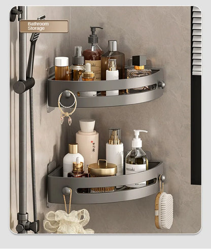 2PCS No Drill Bathroom Shelves for Easy Storage - Smarsty