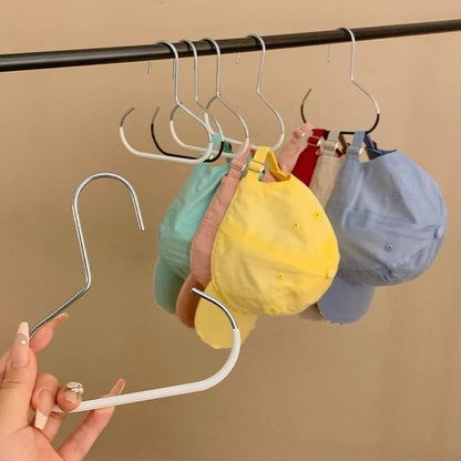 1-5pcs Circle Ring Hat Hanger Non-marking Non-slip Hat Storage Hook Closet Bedroom Saving Space Scarf Towel Tie Hanging Rack by Smarsty
