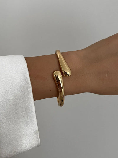 Vintage Hip Hop Metal Cuff Bangles for Women - Smarsty