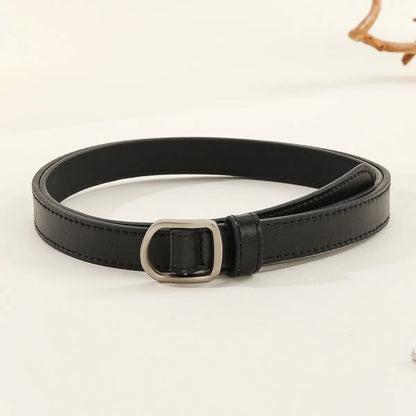 Unisex PU Leather Casual Belt with Perforated Design - Smarsty
