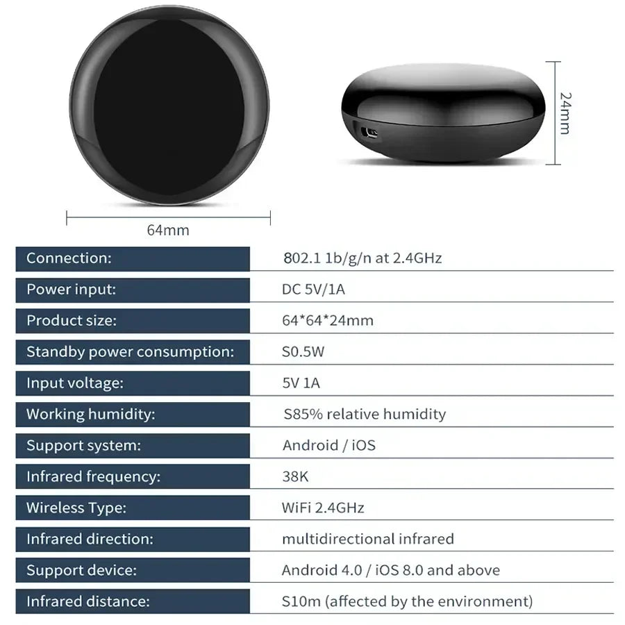 Tuya WiFi Smart Universal Remote Controller For Home - Smarsty