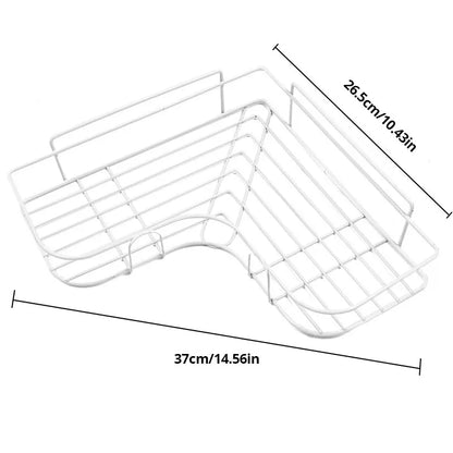 Durable Iron Triangle Corner Rack for Kitchen and Bathroom - Smarsty