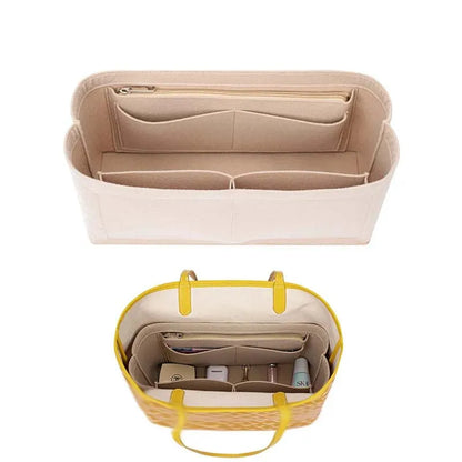 Felt Insert Cosmetic Organizer For Goyard Tote Bags - Smarsty