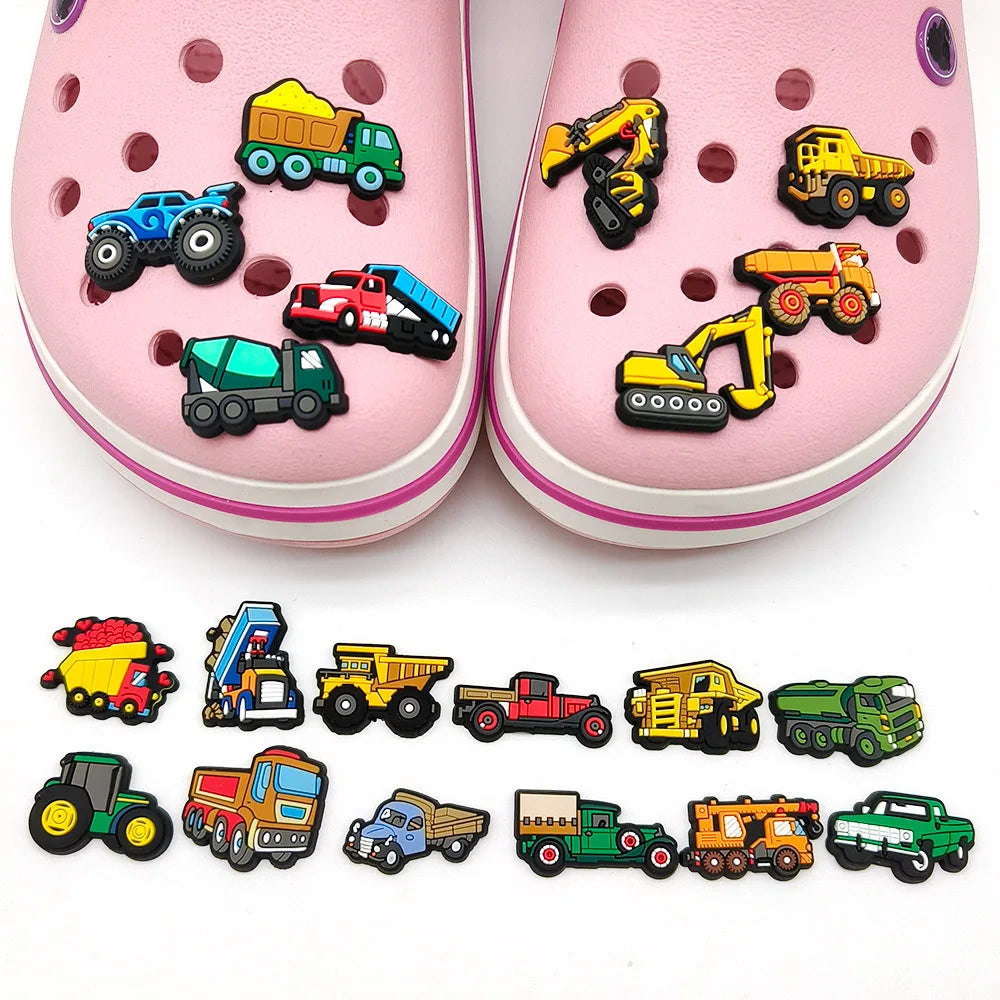 9-20pcs/set Disney Cars Truck Series for Park Shoe Charms Accessories for Classic Clog Shoe Decoration Kids Gifts
