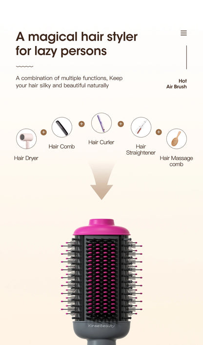 KinseiBeauty 5 In 1 Hot Air Comb Dryer - Smarsty