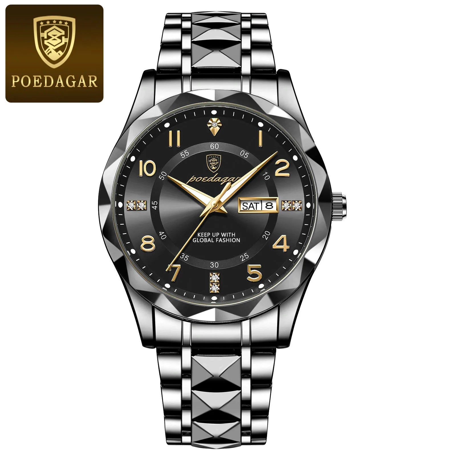 Luxury Waterproof Quartz Watch for Men with Luminous Dial - Smarsty