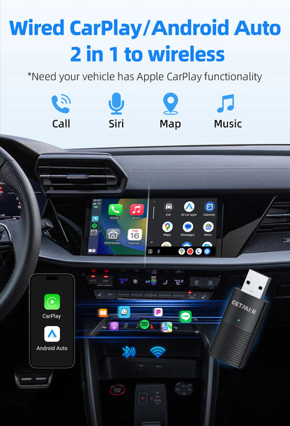 Wireless CarPlay Dongle Plug And Play For Android Auto - Smarsty