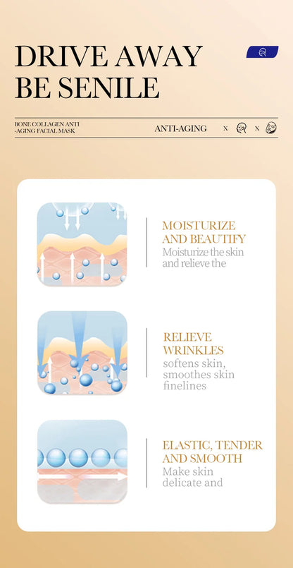 20 Piece Hyaluronic Acid Collagen Face Masks for Hydration - Smarsty