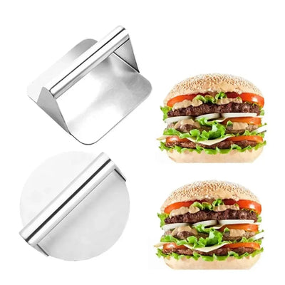 1pc Stainless Steel Hamburg Meat Press Hamburger Press Kitchen Gadgets Meat Pie Make Kitchen Accessories Cooking Accessories by Smarsty