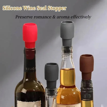 Reusable Silicone Wine Stoppers Keep Champagne Fresh - Smarsty