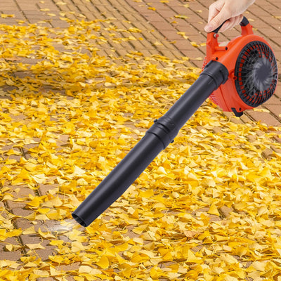 Gas Leaf Blower 25.4CC 2-Stroke 4.59ft³/h Commercial Handheld Gas Leaf Blower Grass Lawn Yard Dust Blowing Cleaning Tool - Smarsty