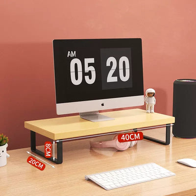 30/40/50cm Monitor Raised Shelf Office Laptop Bracket Desktop Computer Stand Desktop Rack Home Storage Holders Organizer by Smarsty