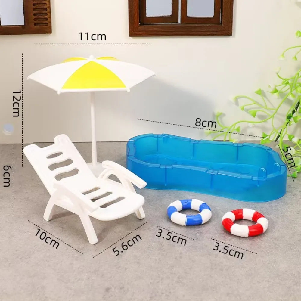 1:12 Dollhouse Miniature Cradle Crib Surround Bed Piano Table Set Furniture Kitchen Model Decor Toy Doll House Accessories