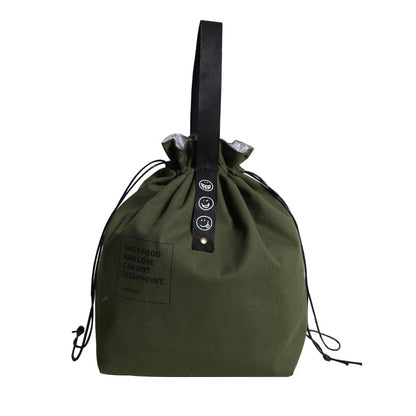 Canvas Lunch Bag Bento Box For Outdoor Picnics Fresh Keeping - Smarsty