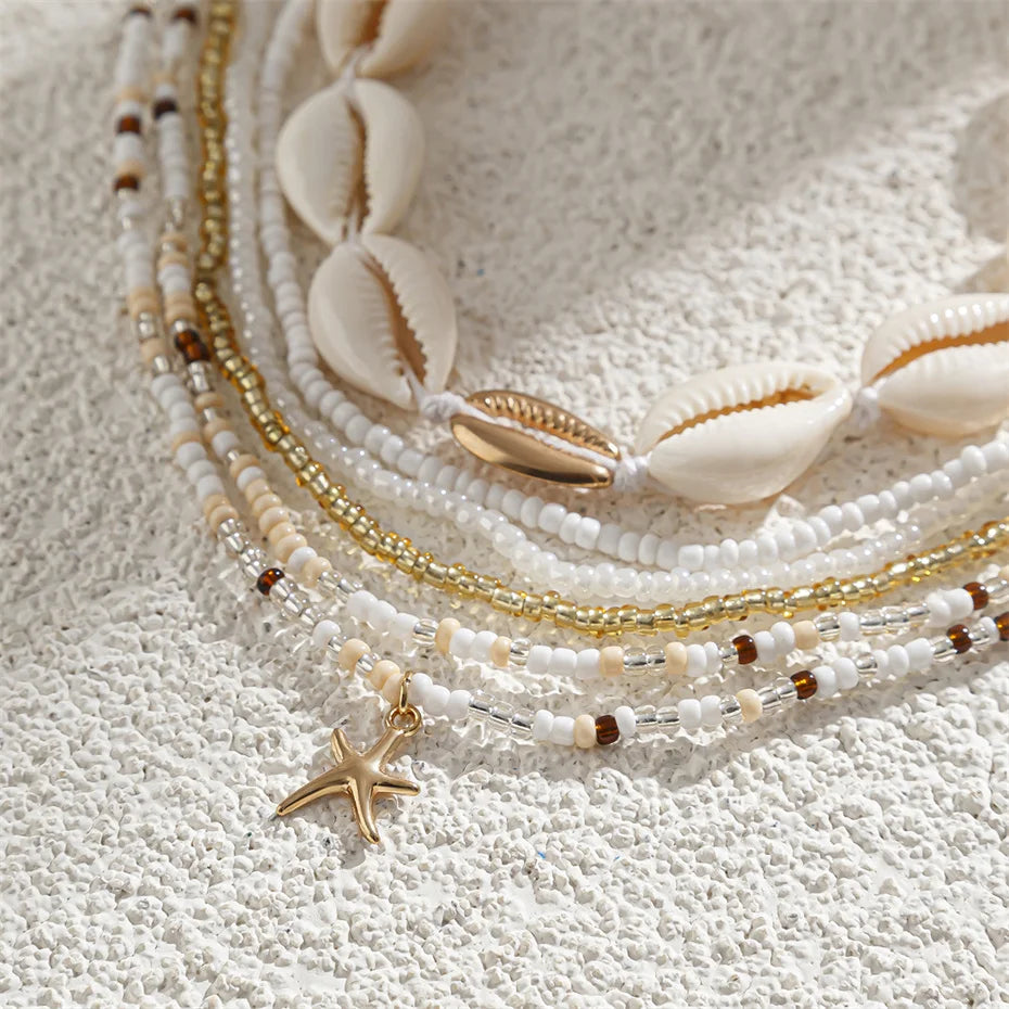 Boho Starfish Pendant Belly Chain for Women - Smarsty