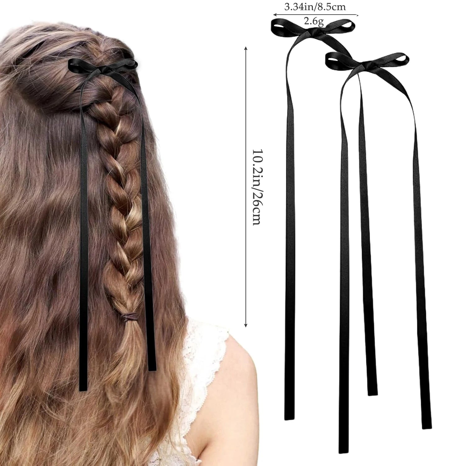 Fabric Hair Bow Clips Set for Women and Girls - Smarsty