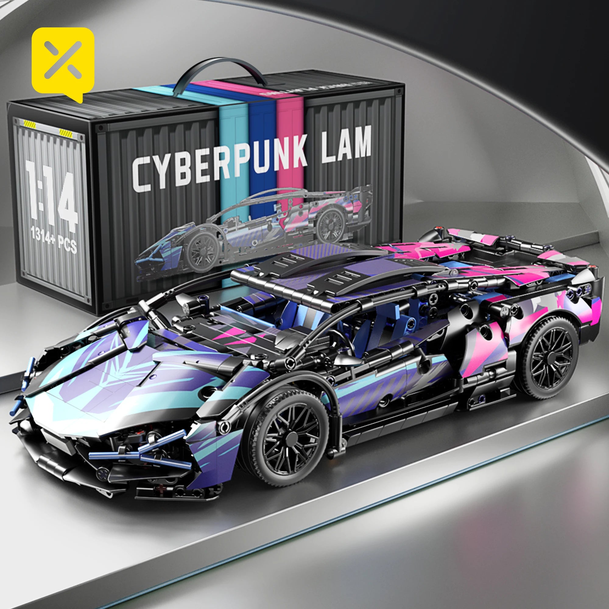 ToylinX Technical Building Blocks Racing Sport Car Speed Vehicle Model City Mechanical Super Bricks Puzzle Toys Adult Gift